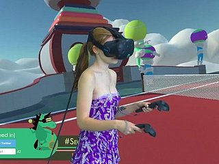 Icy réalité virtuelle et seins réels