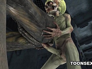 Gorący 3D From Baby Gets Fucked przez Marsa
